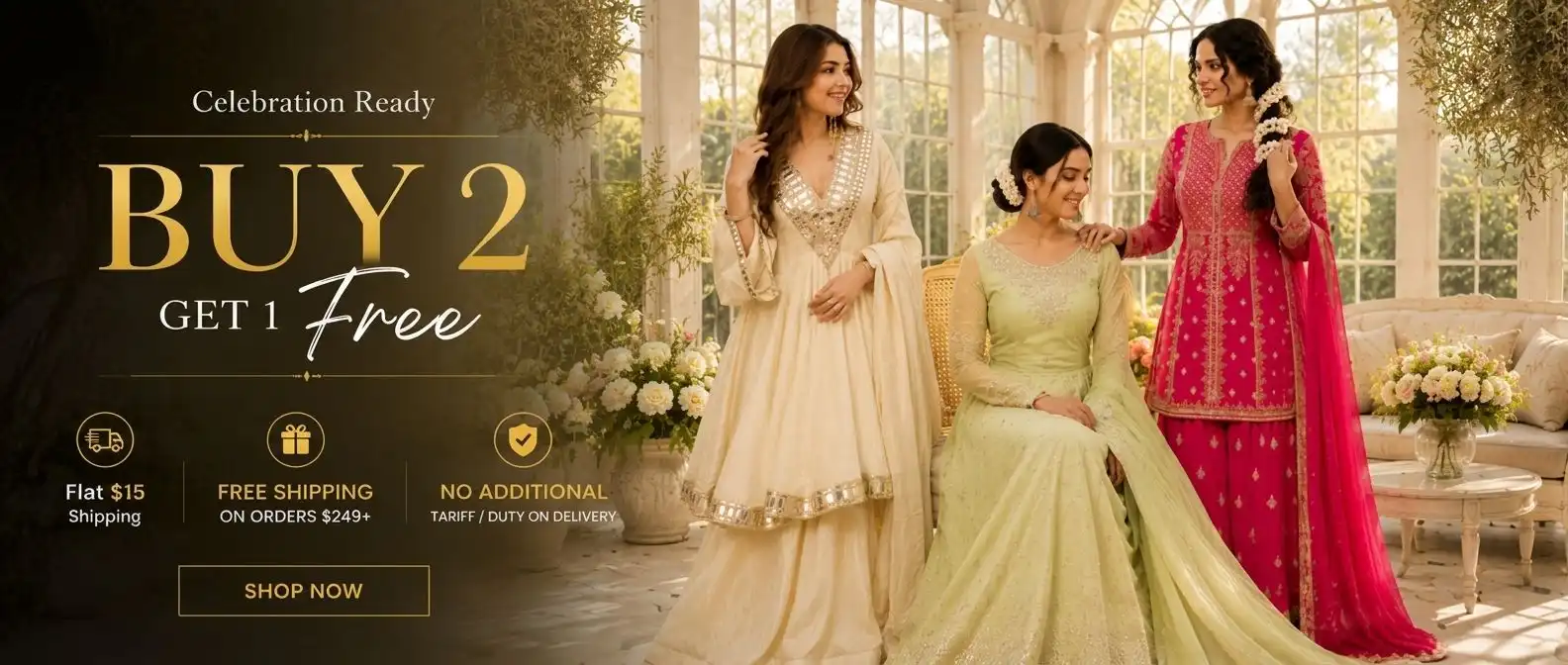 Buy 2 Get 1 FREE on Ethnic Wear