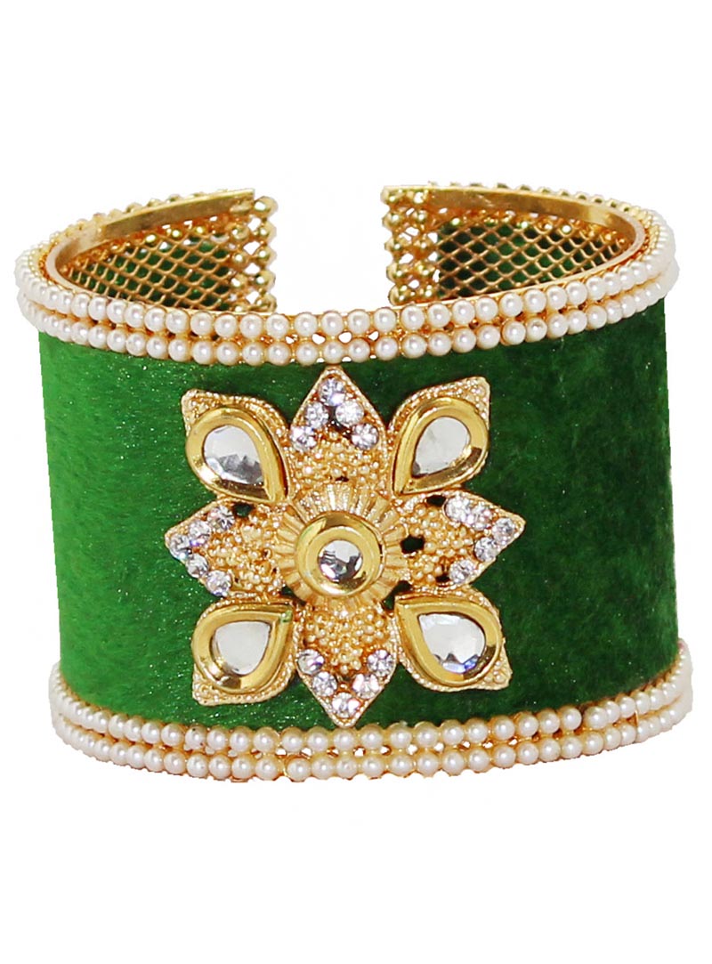 Green Alloy Austrian Diamonds Bangle 65967