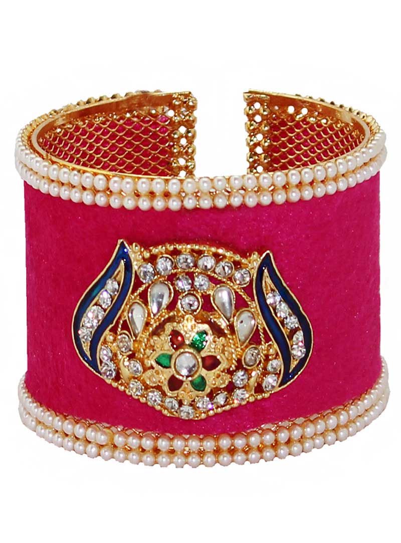 Pink Alloy Austrian Diamonds Bangle 65969