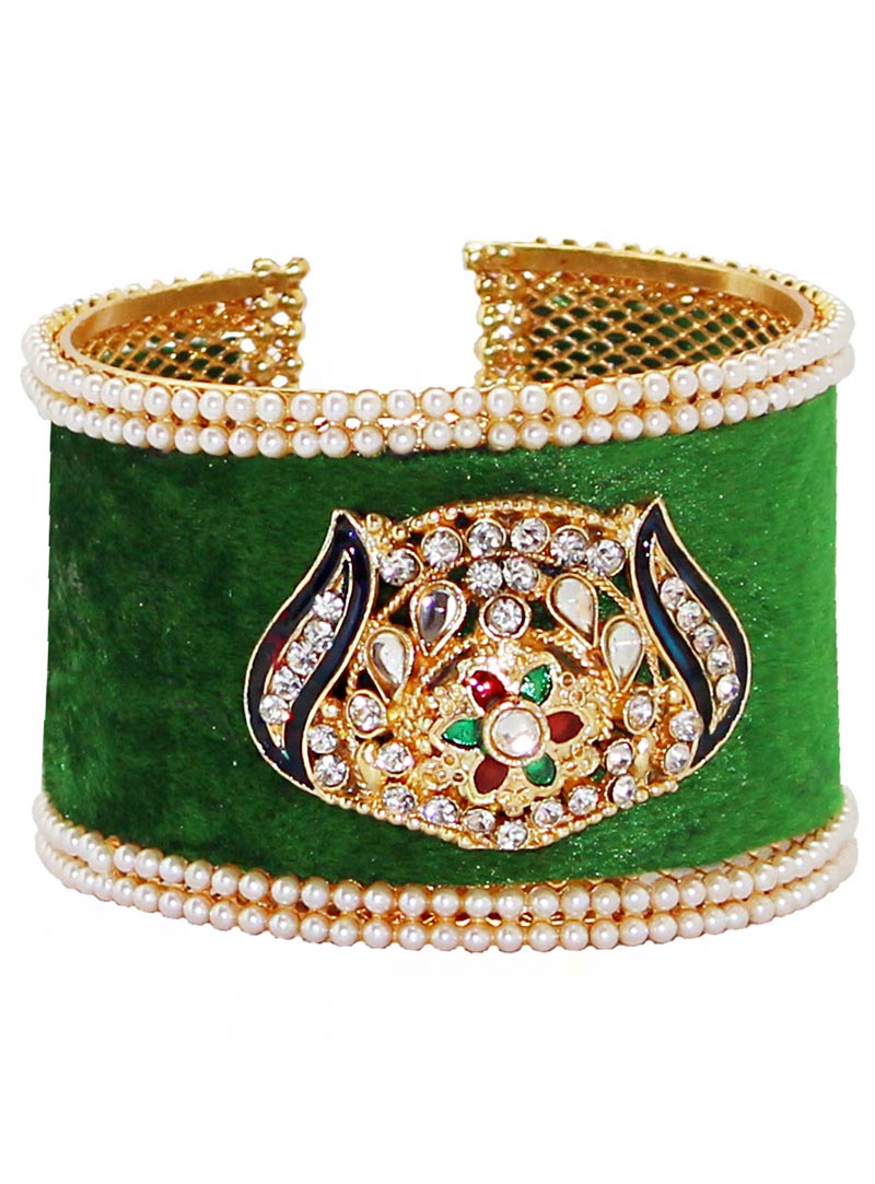 Green Alloy Austrian Diamonds Bangle 65971