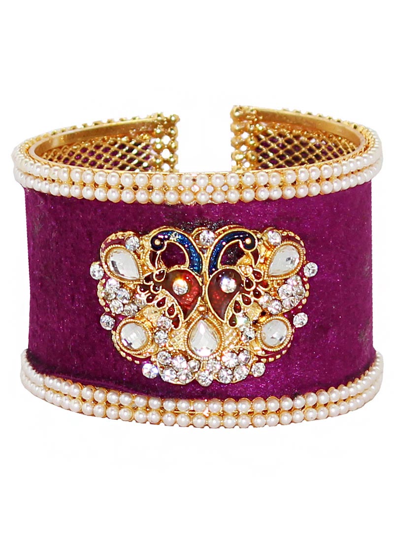Purple Alloy Austrian Diamonds Bangle 65974