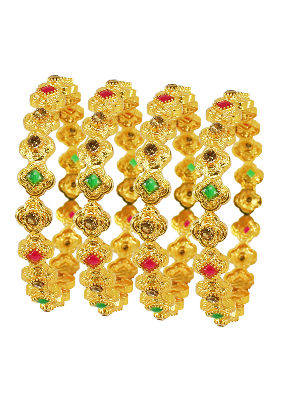 Green Alloy Austrian Diamond Bangle 177855