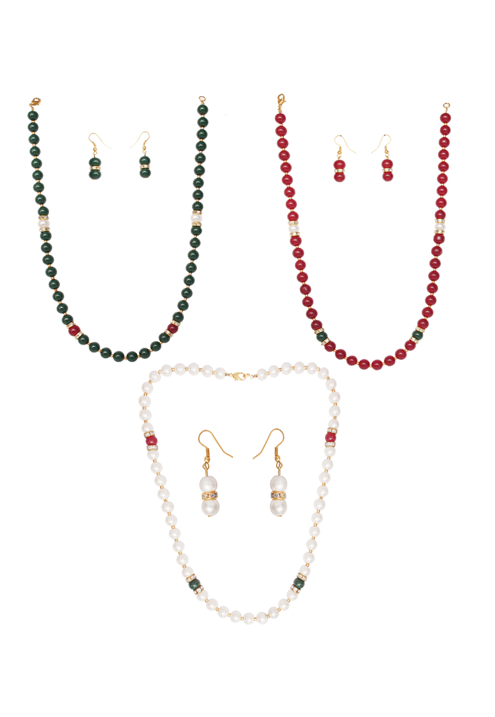 Maroon Alloy Mala Set 177884
