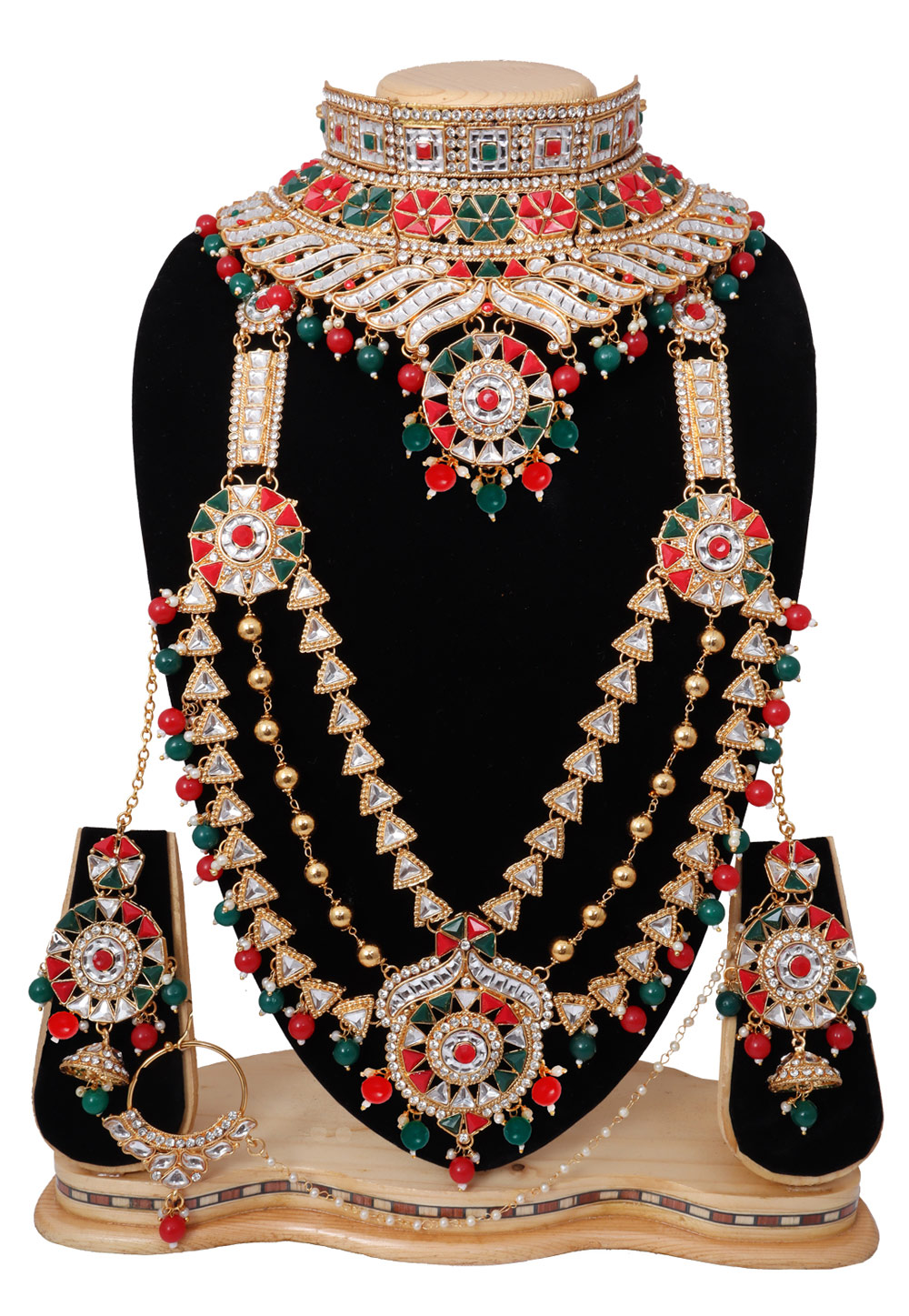 Multicolor Alloy Austrian Diamonds Bridal Set 272550