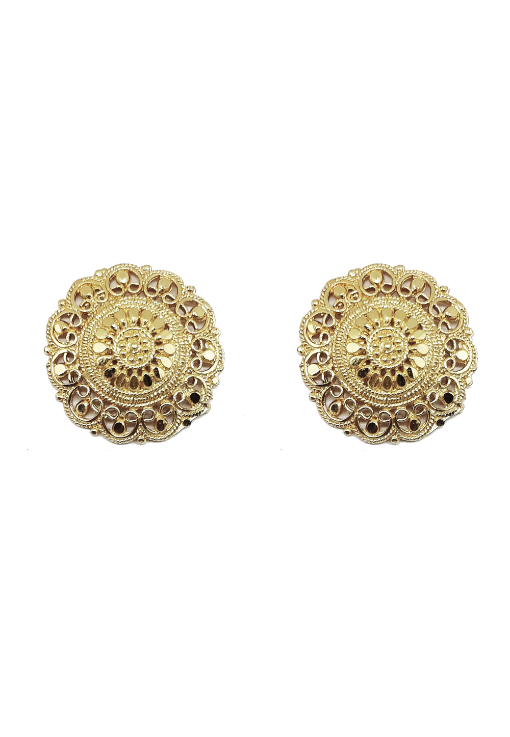 Golden Brass Earrings 184209