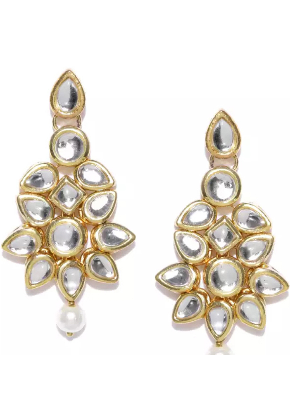 White Brass Earrings 201117