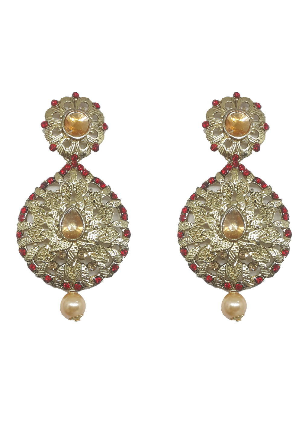 Golden Brass Earrings 202015