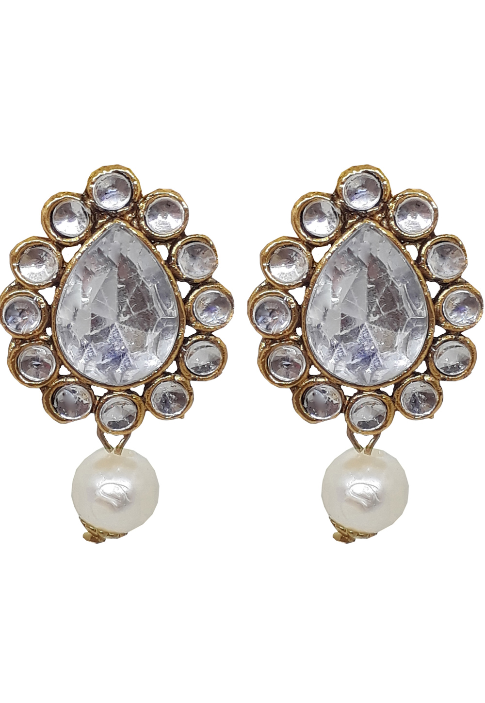 Off White Brass Earrings 202055