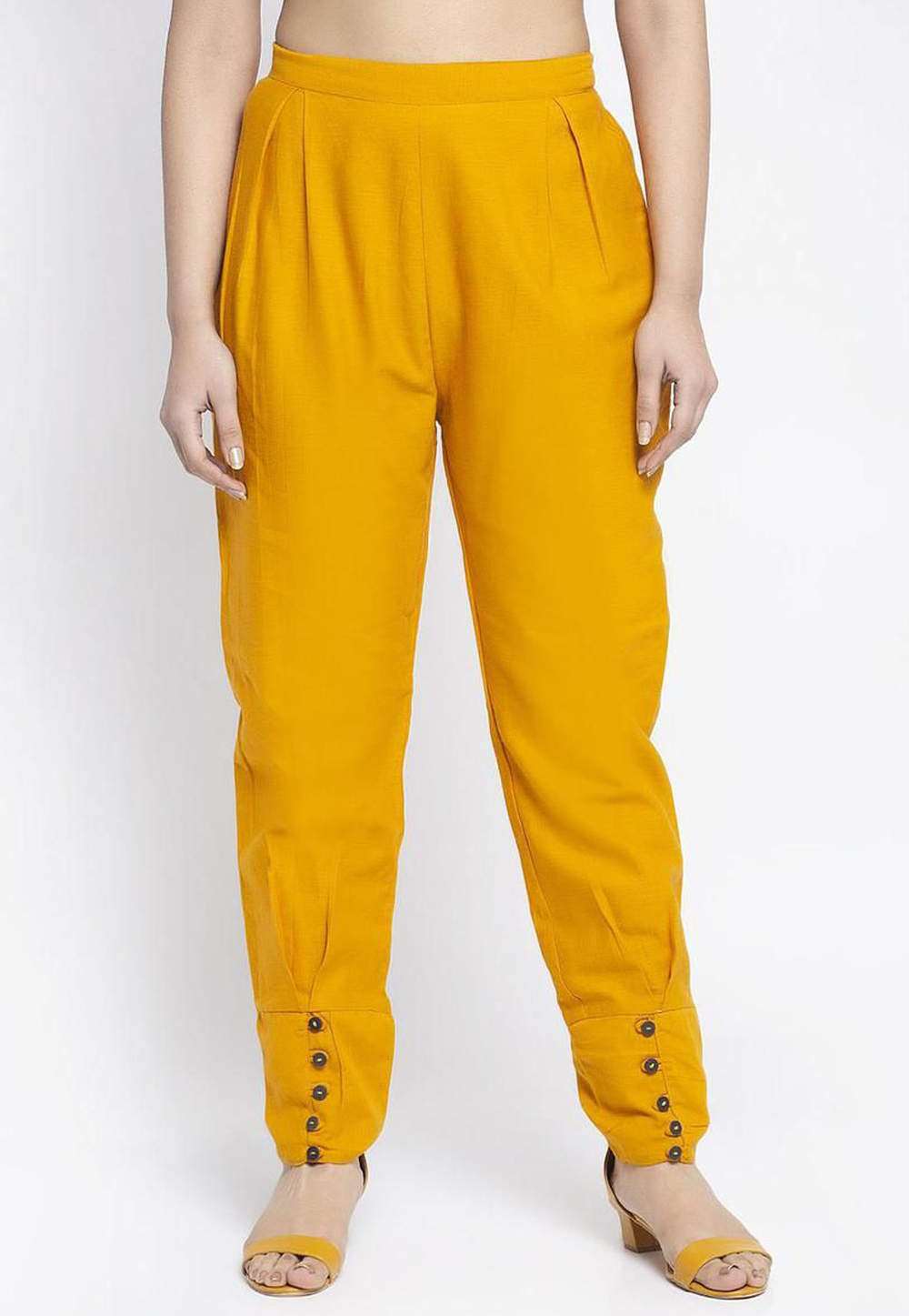 Mustard Rayon Readymade Pant 217217