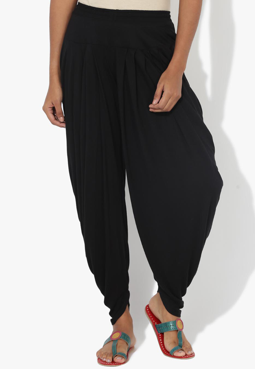 Black Rayon Readymade Dhoti Pant 217220