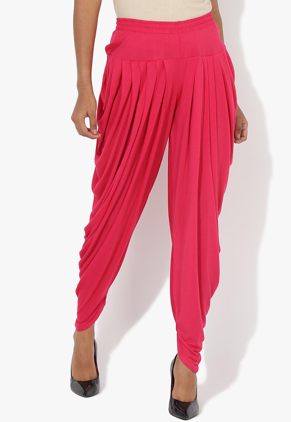 Pink Rayon Readymade Dhoti Pant 217225