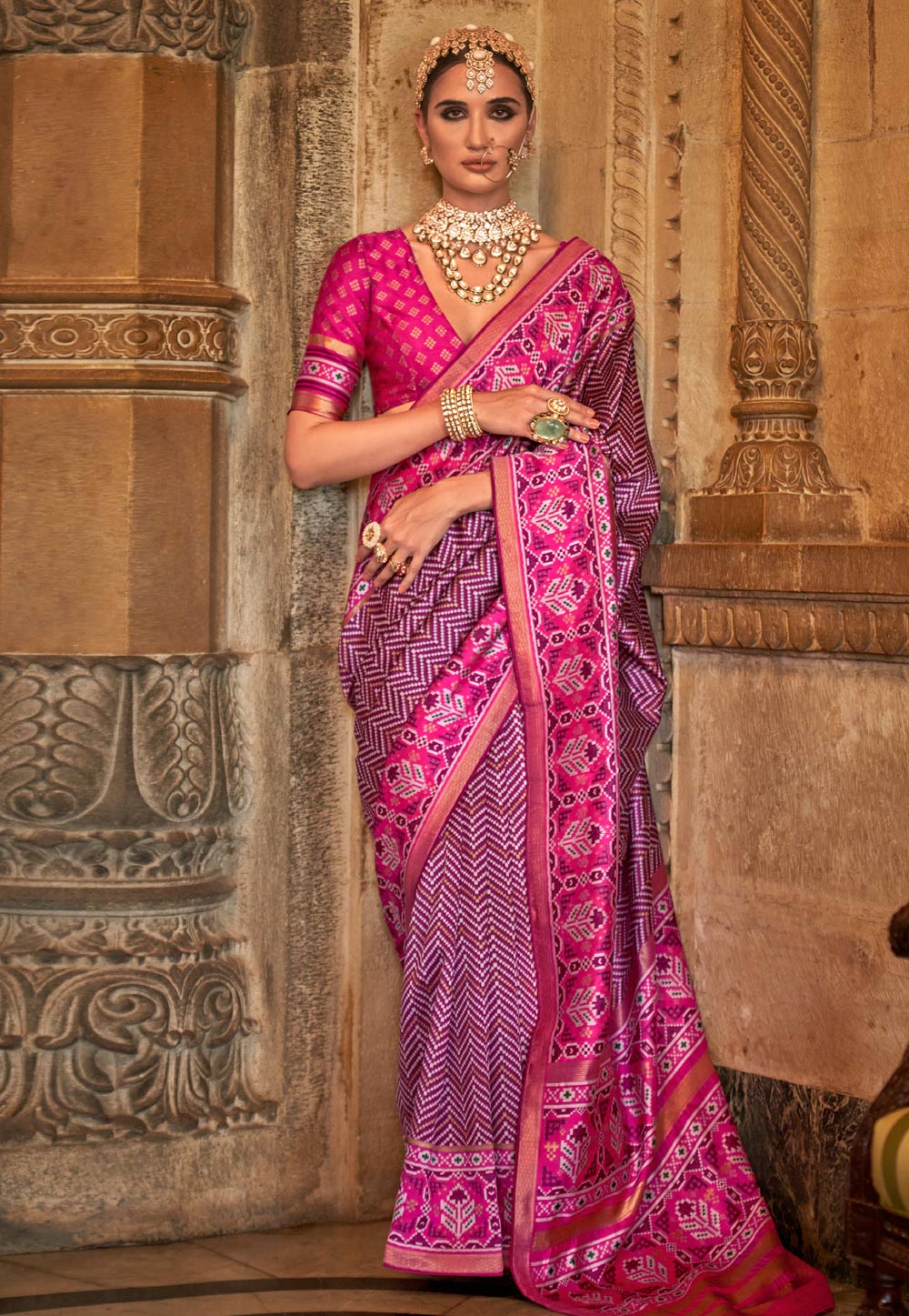 Purple Soft Silk Saree With Blouse 274491