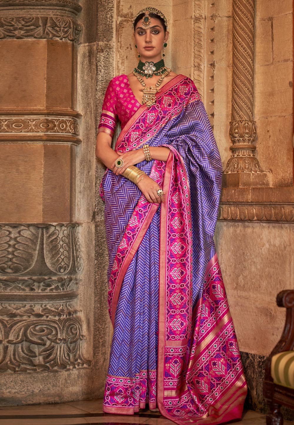 Blue Soft Silk Saree With Blouse 274495