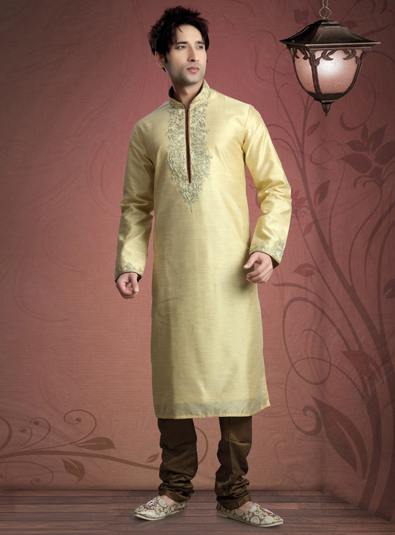 Golden Art Dupion Readymade Kurta Pajama 87925