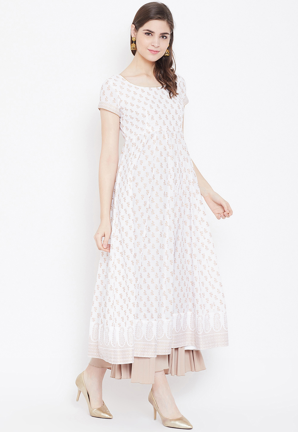 Off White Cotton Tunic 227654