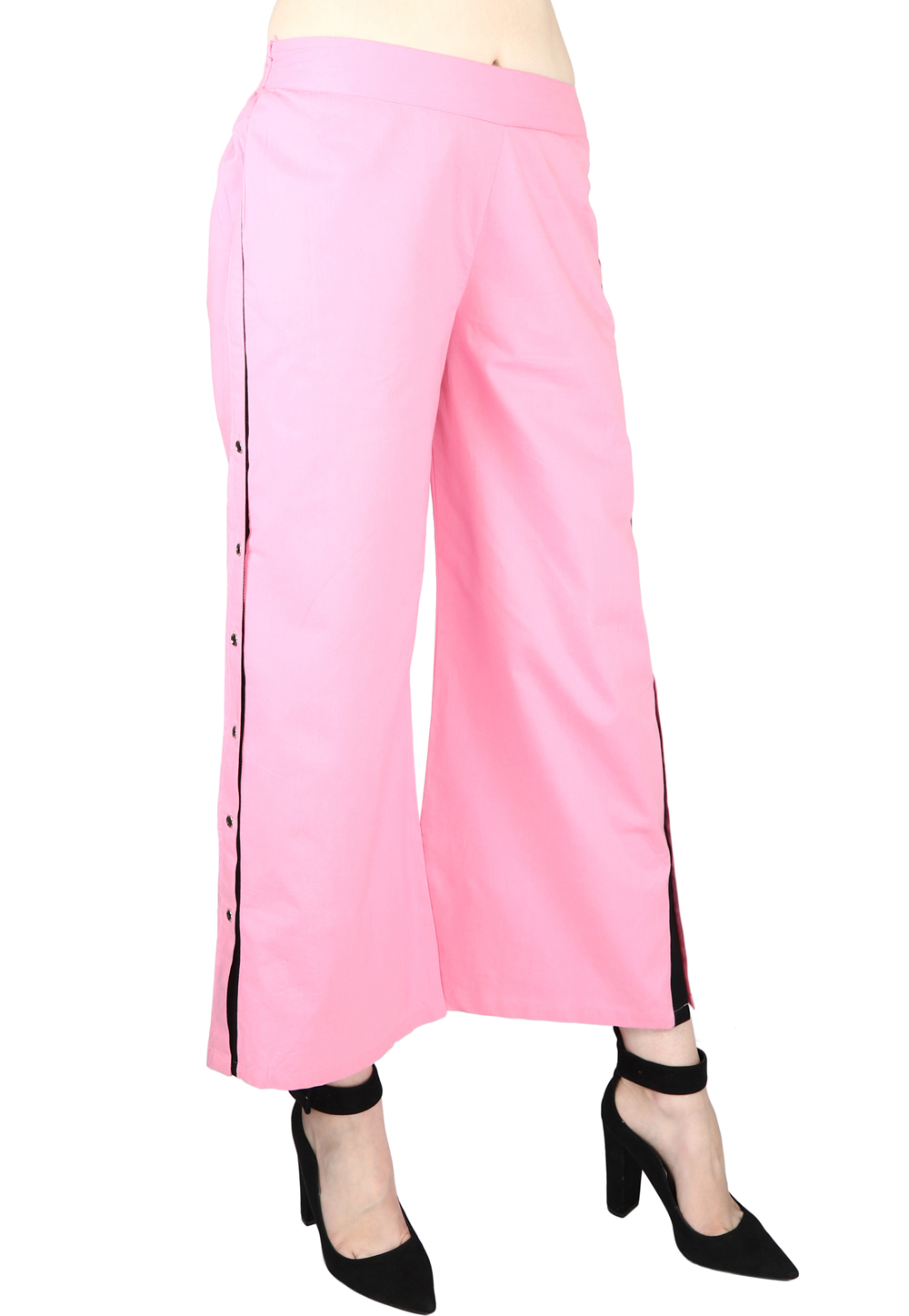 Pink Cotton Readymade Palazzo Pant 171428