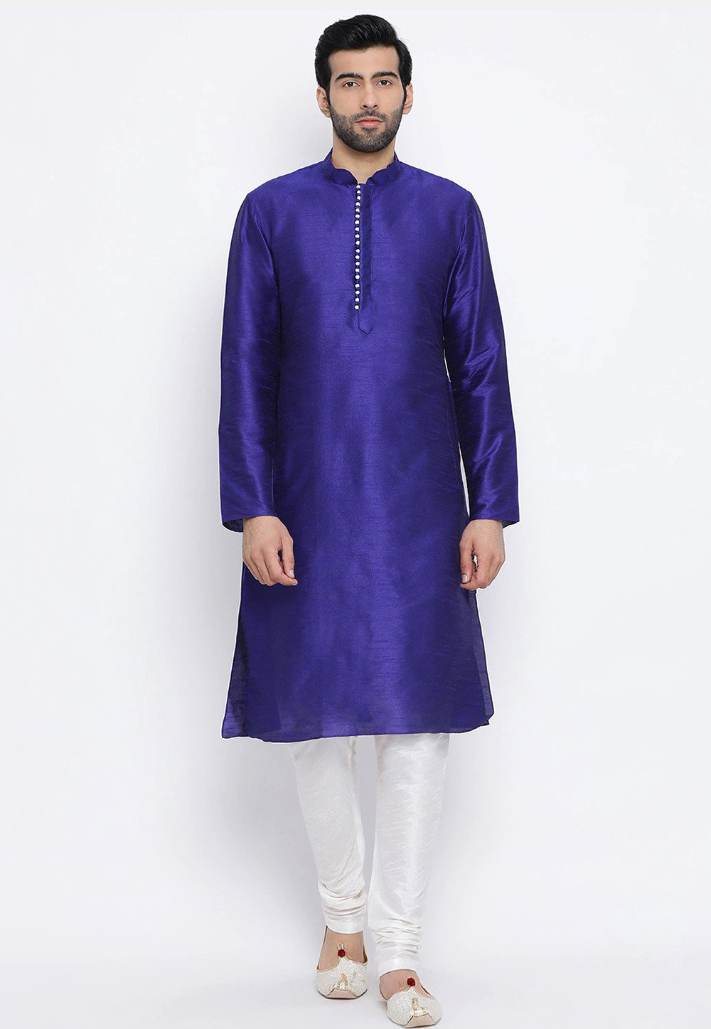 Blue Dupion Silk Kurta Pajama 231297