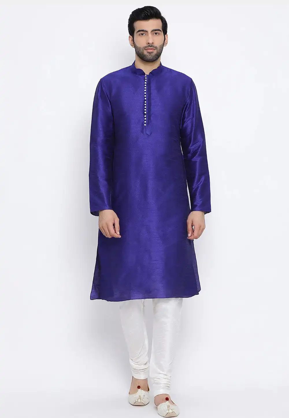 Blue Dupion Silk Kurta Pajama 231297