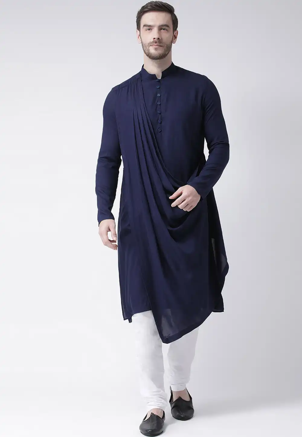 Blue Cotton Kurta Pajama 236443