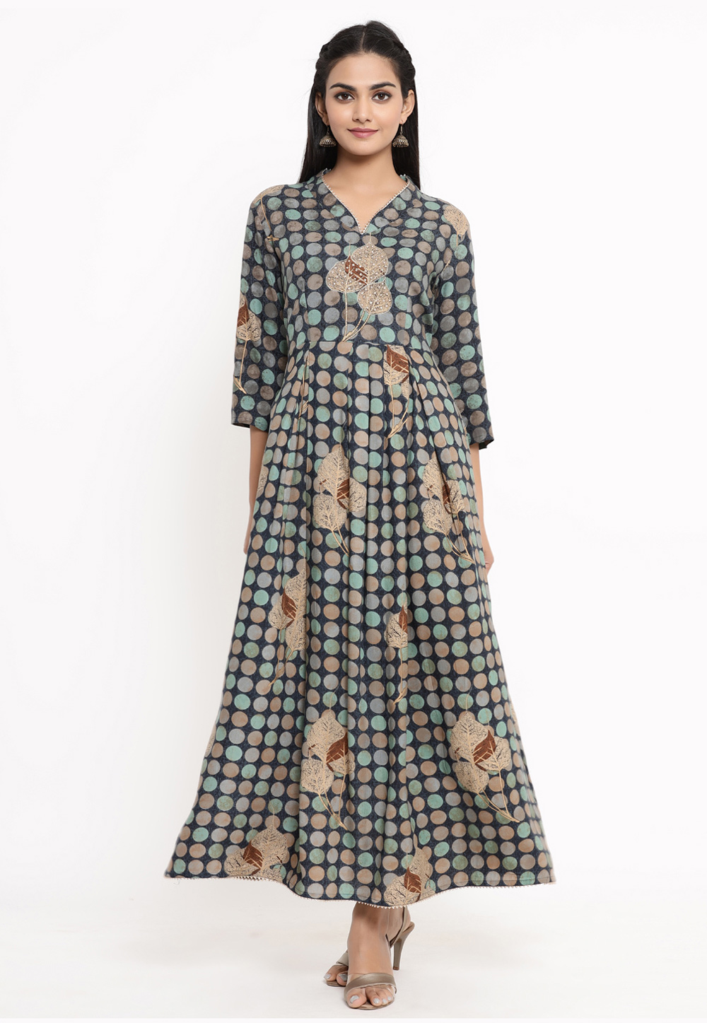 Blue Rayon Kurti 218286