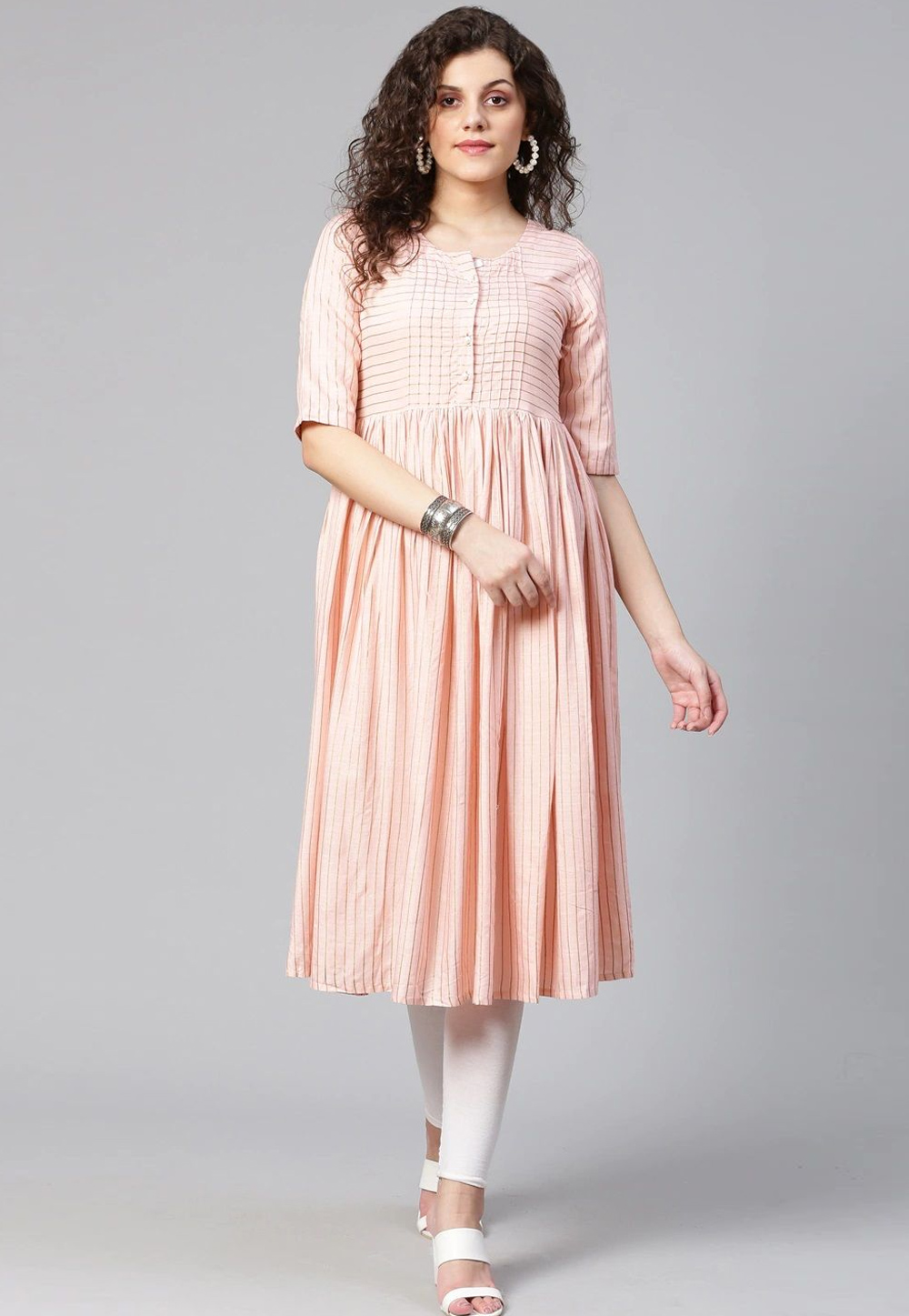 Peach Viscose Rayon Tunic 267721