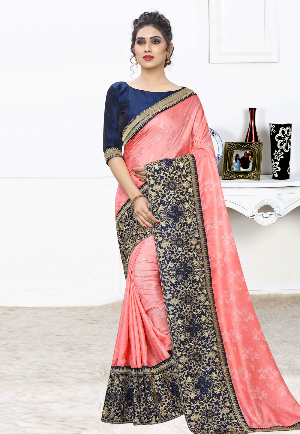 Pink Silk Festival Wear Saree 197897