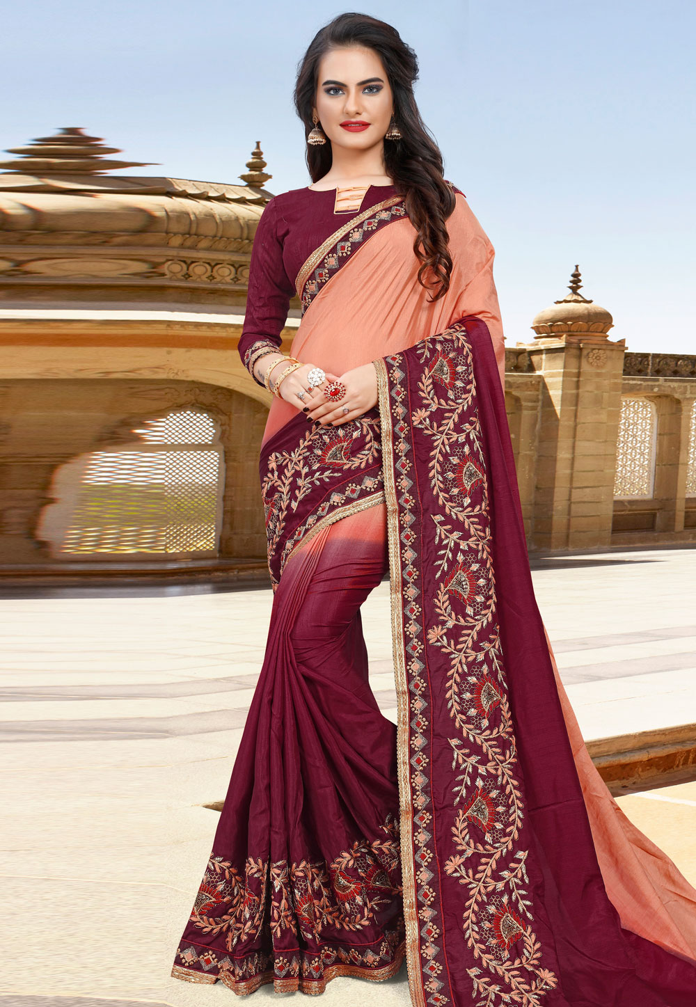 Purple Silk Saree With Blouse 204548