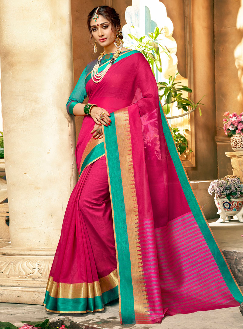 Pink Silk Festival Wear Saree 127347