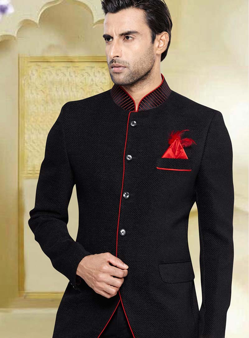Black Jute Designer Blazer 69414