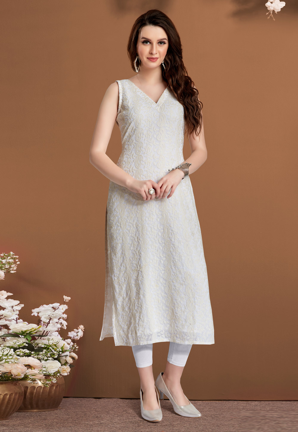 Grey Georgette Tunic 249506
