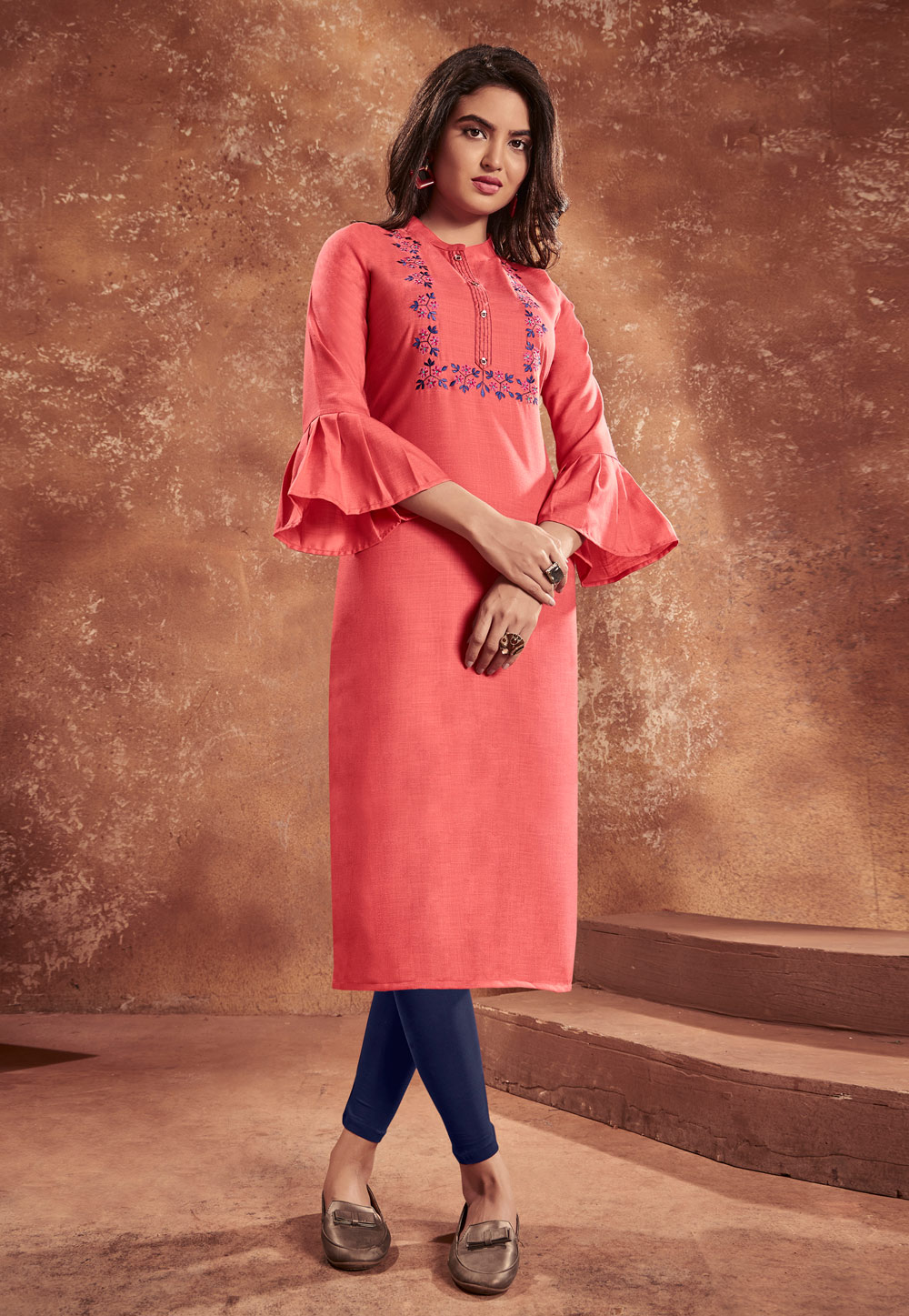 Pink Cotton Tunic 221732