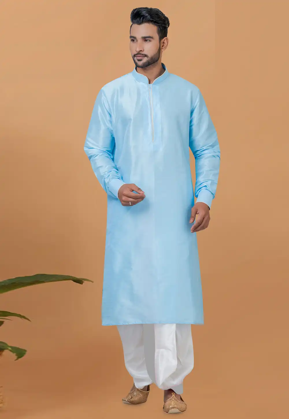 Sky Blue Banarasi Dhoti Kurta 272272