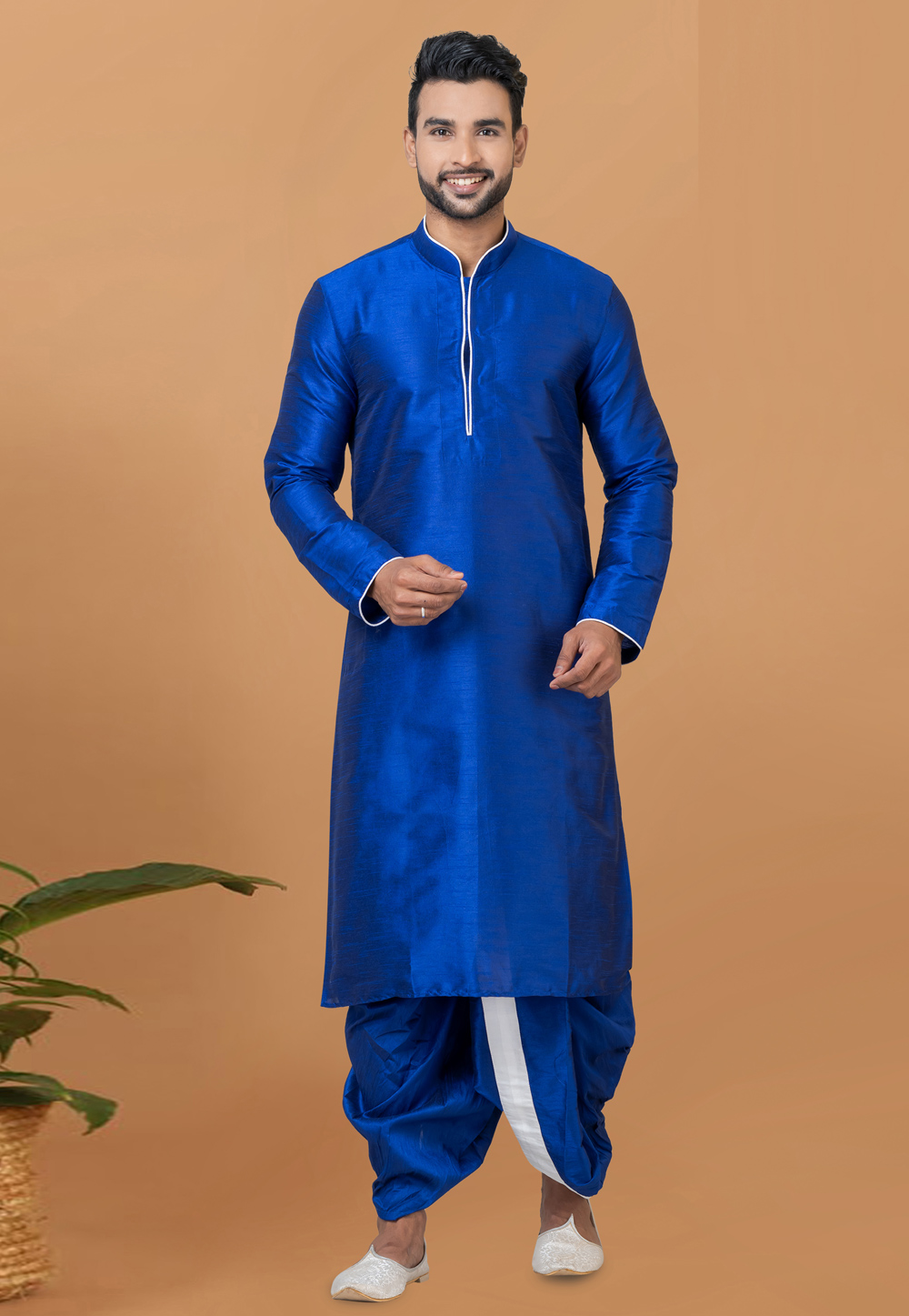 Blue Banarasi Dhoti Kurta 272279