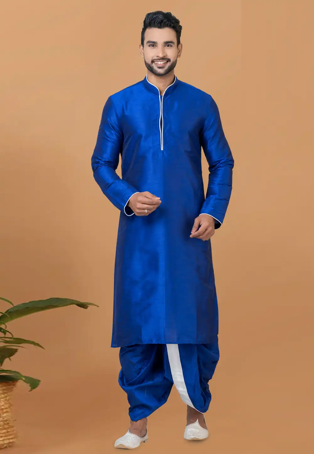 Blue Banarasi Dhoti Kurta 272279