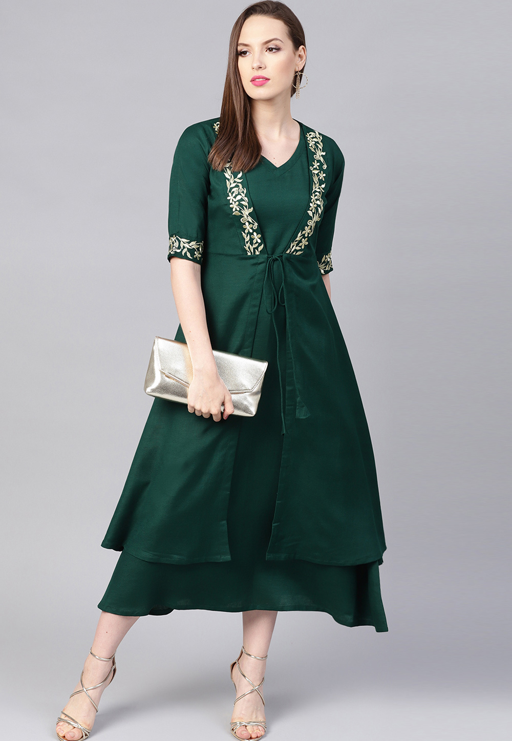 Green Rayon Readymade Kurti 188947