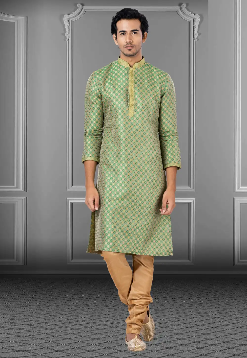 Light Green Kurta Pajama 249822