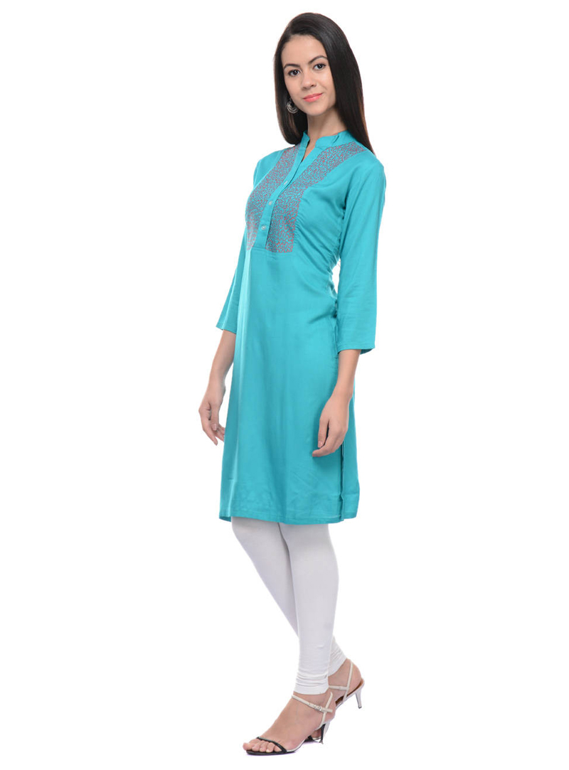 Aqua Rayon Readymade Kurti 105063