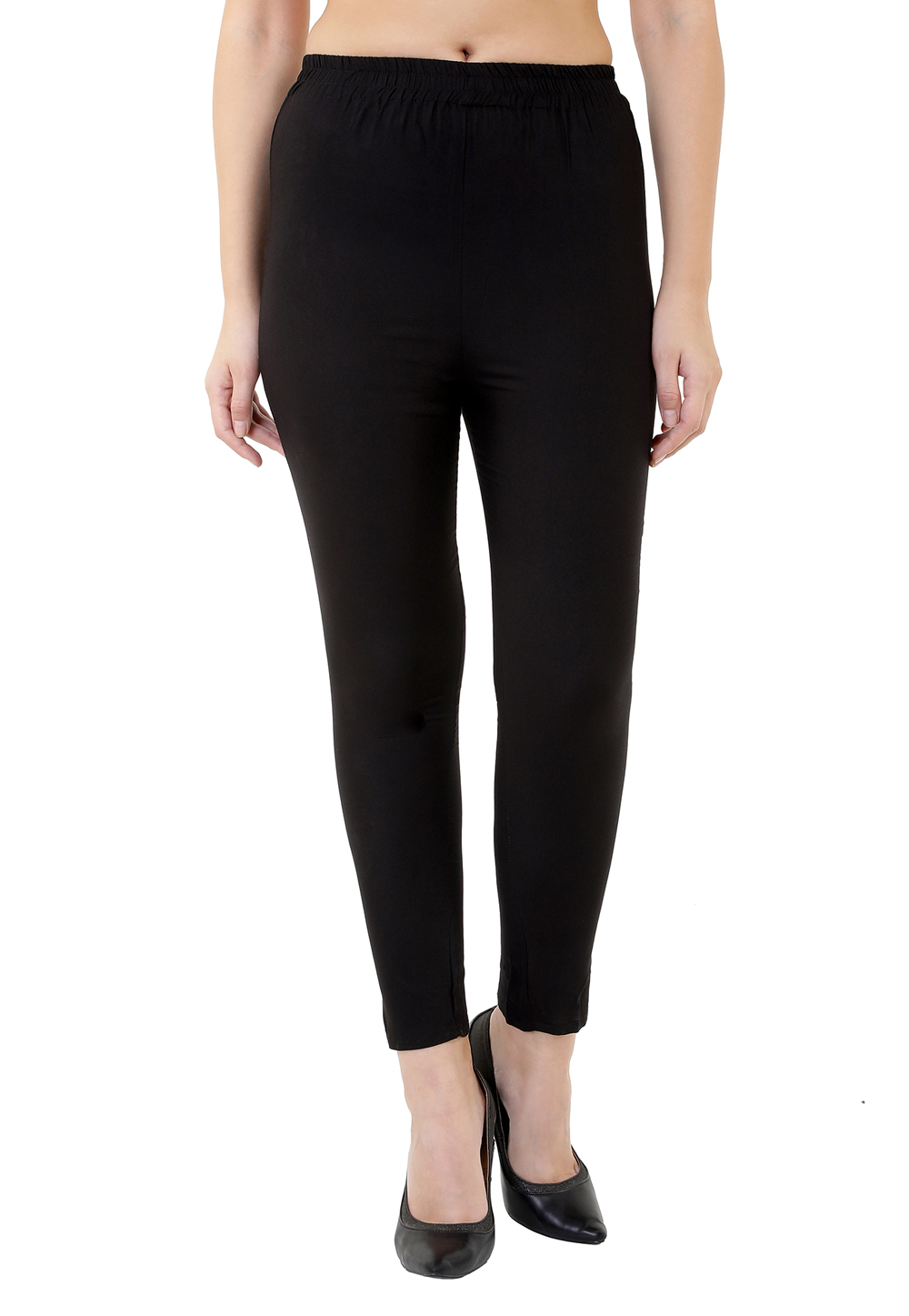 Black Lycra Readymade Pant 180667