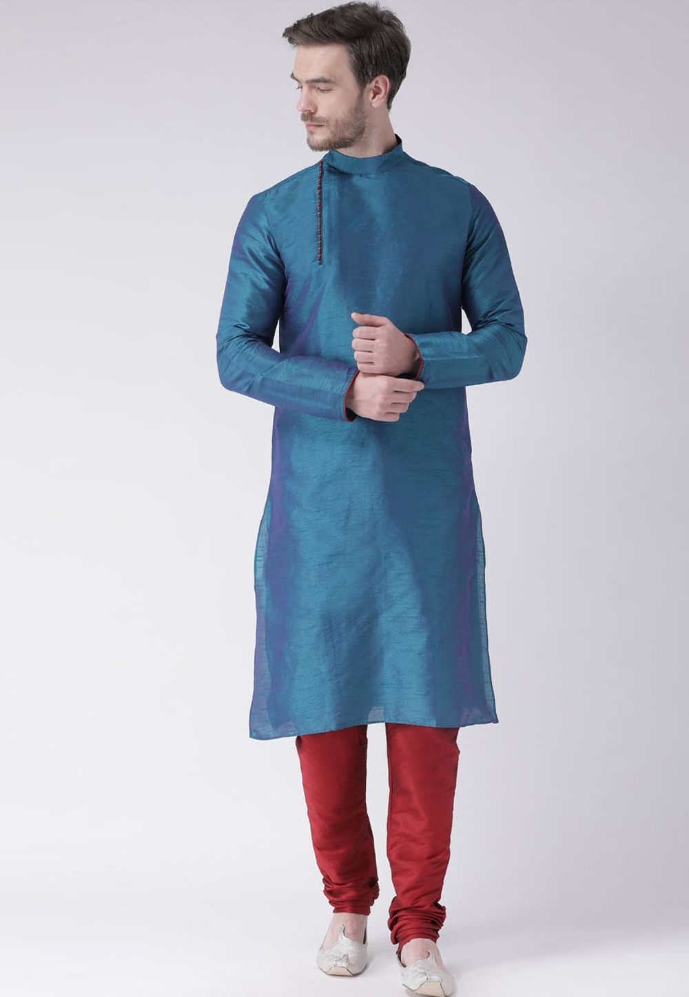 Blue Art Silk Kurta Pajama 234999