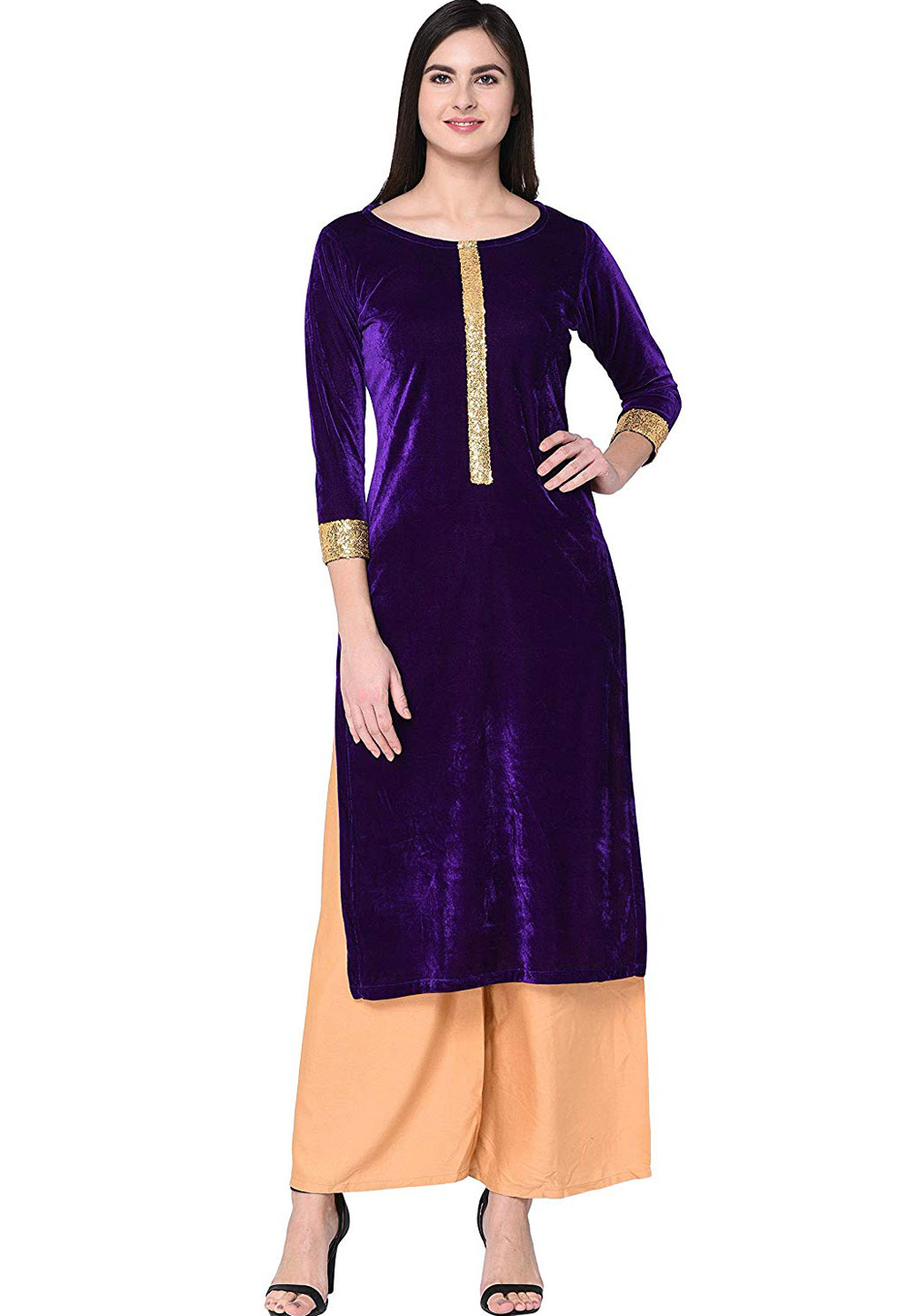 Violet Velvet Readymade Kurti 192305