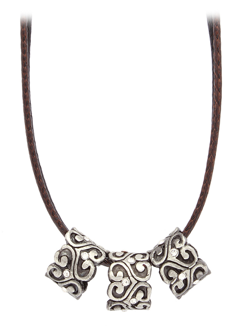 Oxidize Alloy Austrian Diamond Pendant 103614