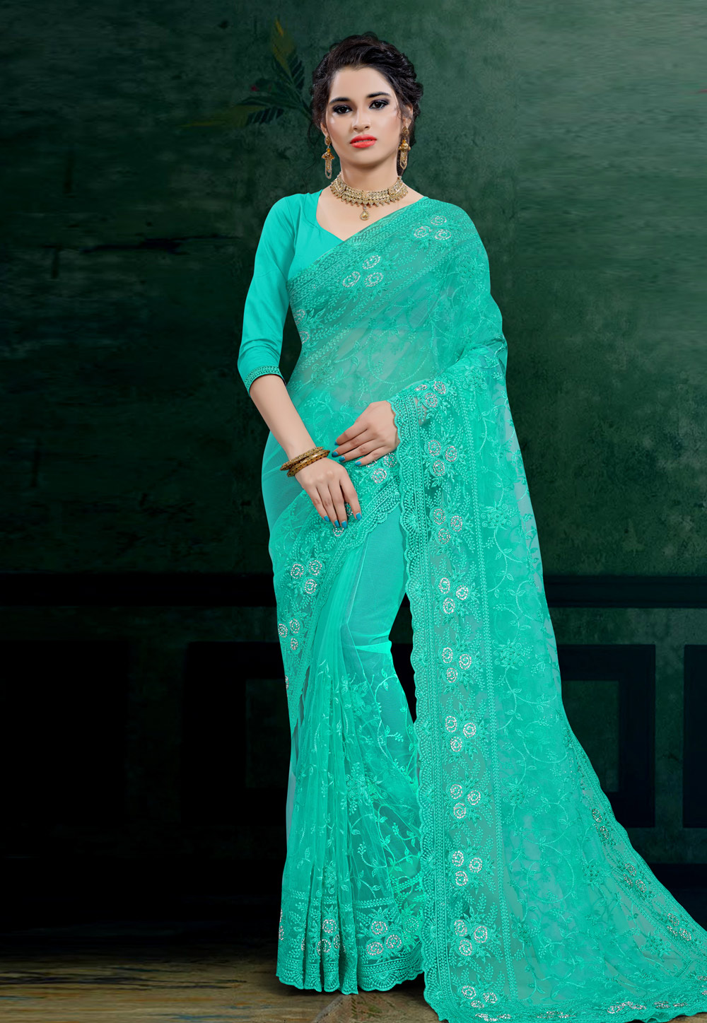 Aqua Net Festival Wear Saree 206106