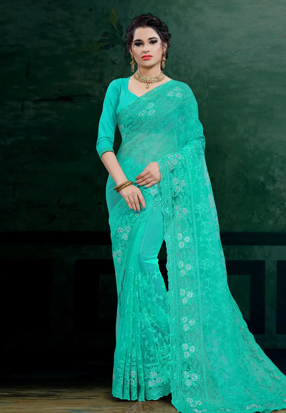 Aqua Net Festival Wear Saree 206106