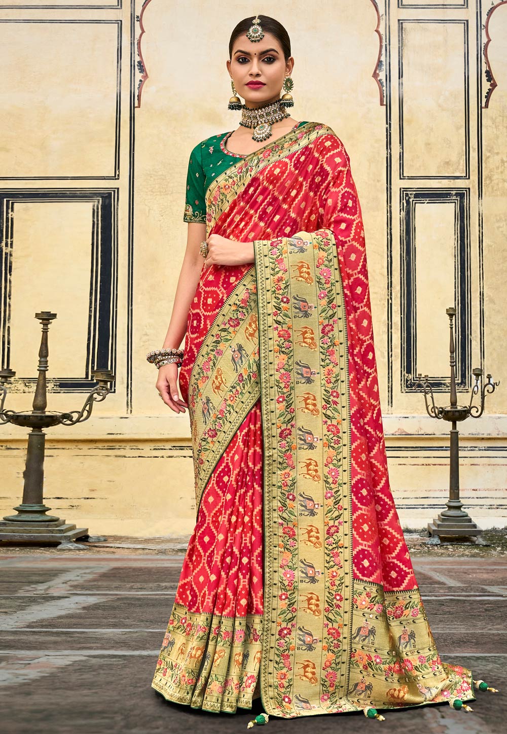 Maroon Silk Saree With Blouse 251786