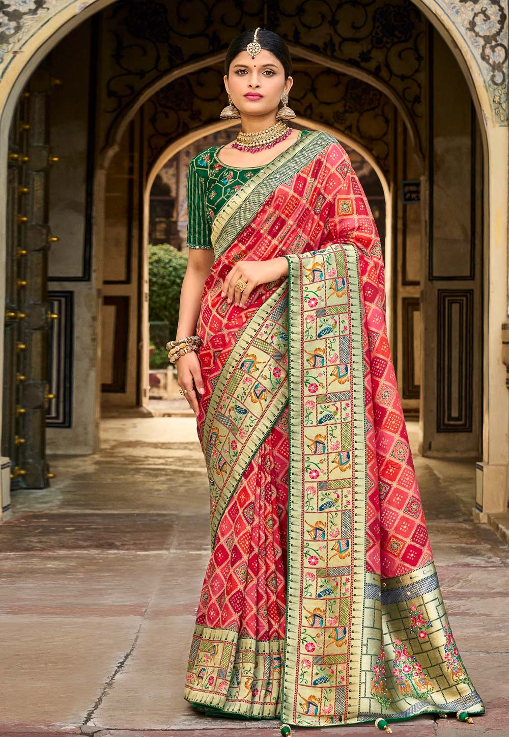 Maroon Silk Saree With Blouse 251795