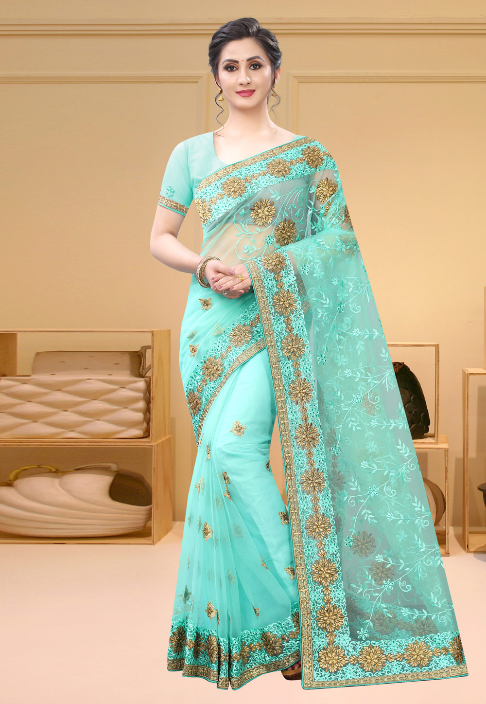 Aqua Net Festival Wear Saree 213720