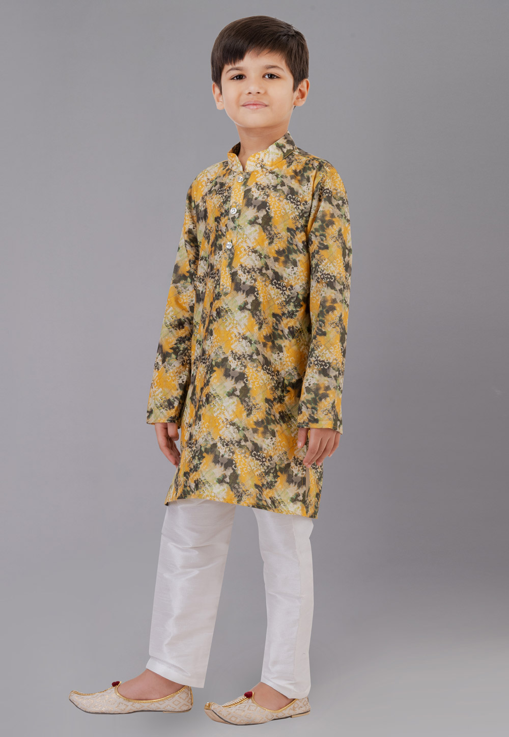 Multicolor Cotton Readymade Kids Kurta Pajama 260690