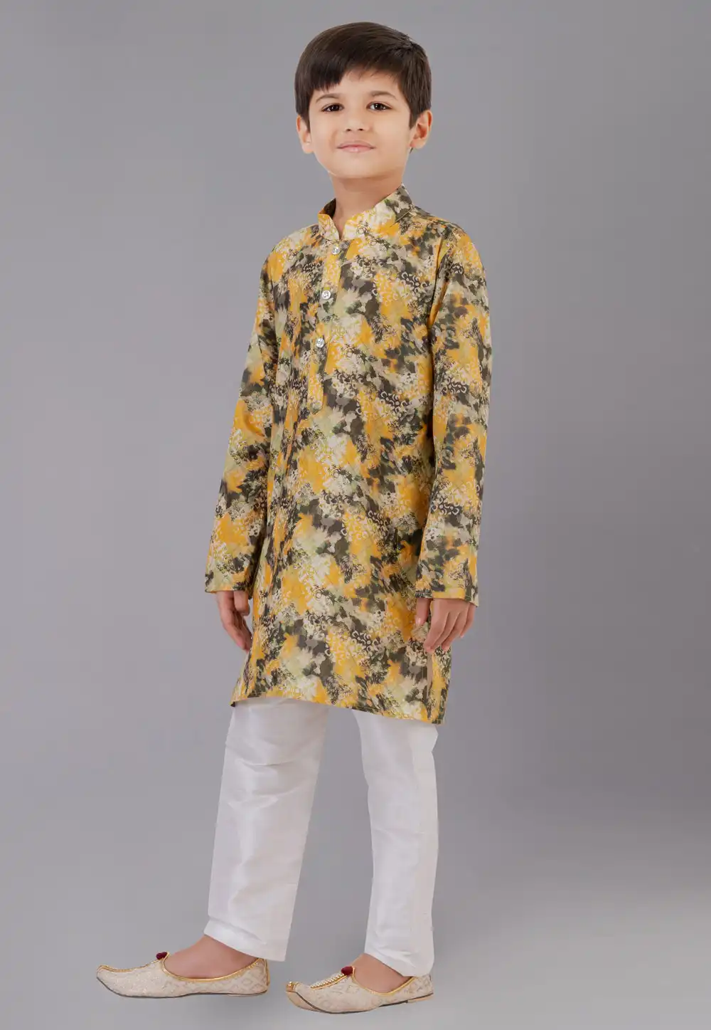 Multicolor Cotton Readymade Kids Kurta Pajama 260690