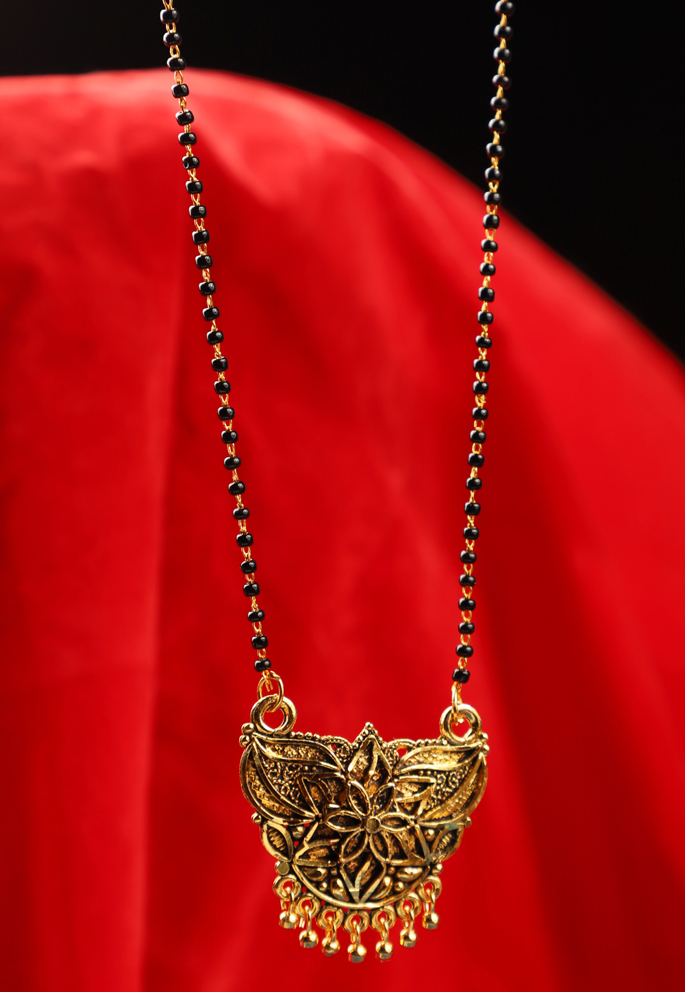 Black Alloy Mangalsutra 227432