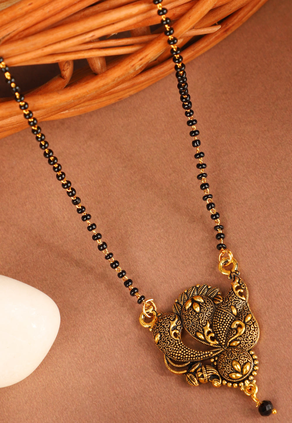 Black Alloy Mangalsutra 227436